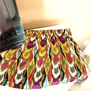 Ikat print CAbi Skirt, Size L
